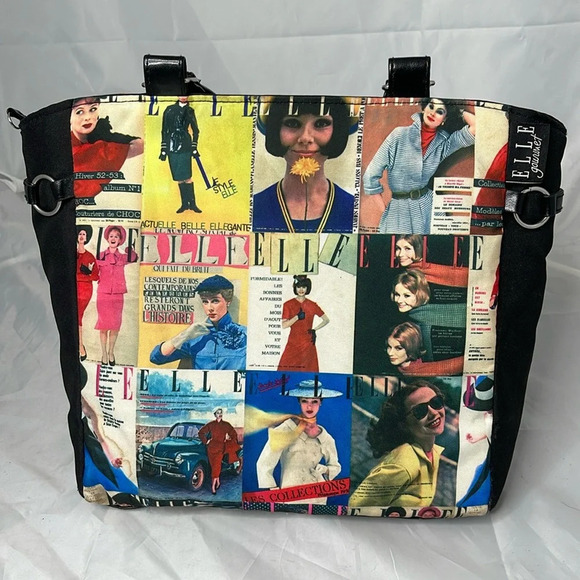 ELLE GOURMET Insulated Lunch Bag 2 Zippered Compartments Large Capacity Glam - Picture 14 of 14